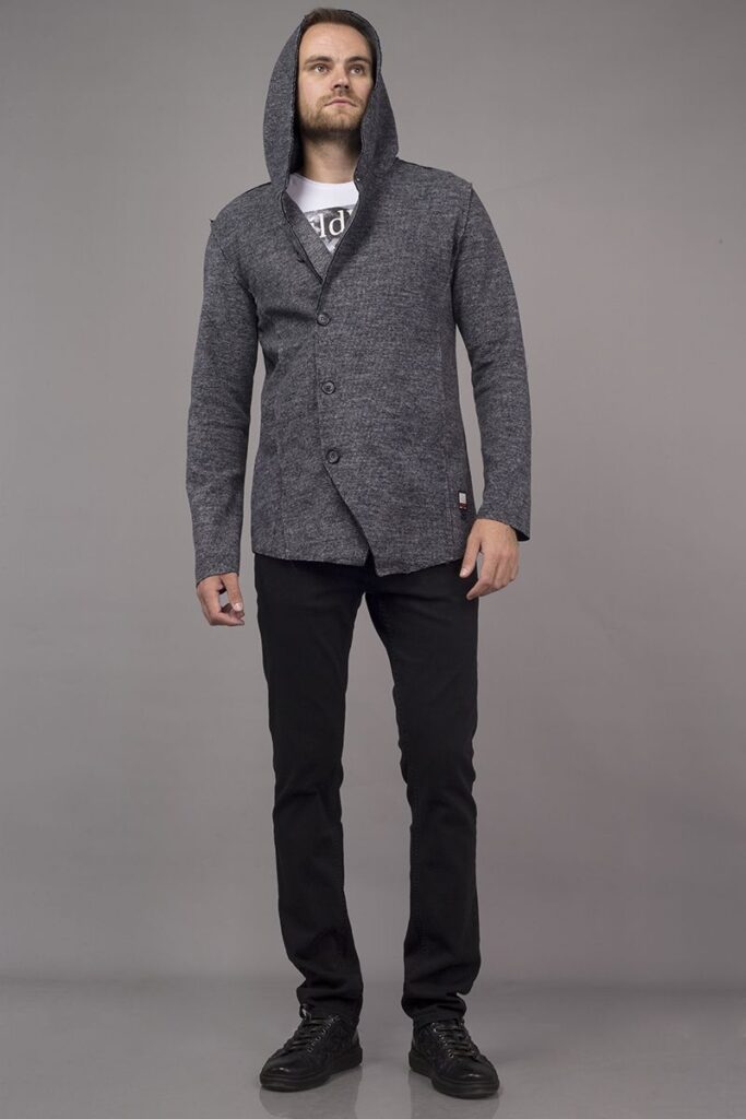 кардиган мужской серый 2