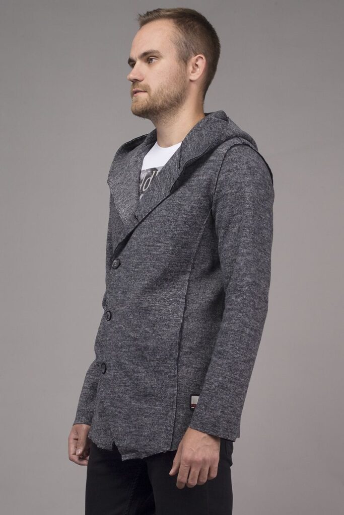 кардиган мужской серый 3
