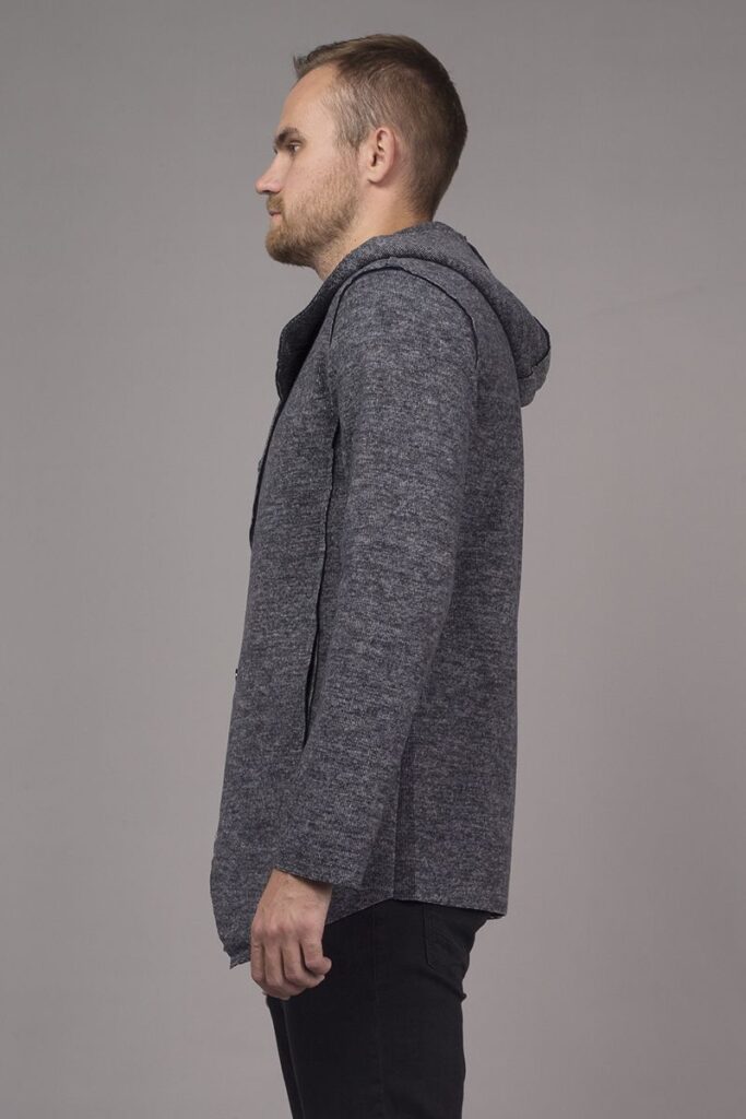 кардиган мужской серый 4