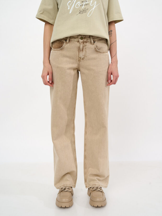 mtr 0055 raya 025 latte Светло коричневый Джинсы женские
