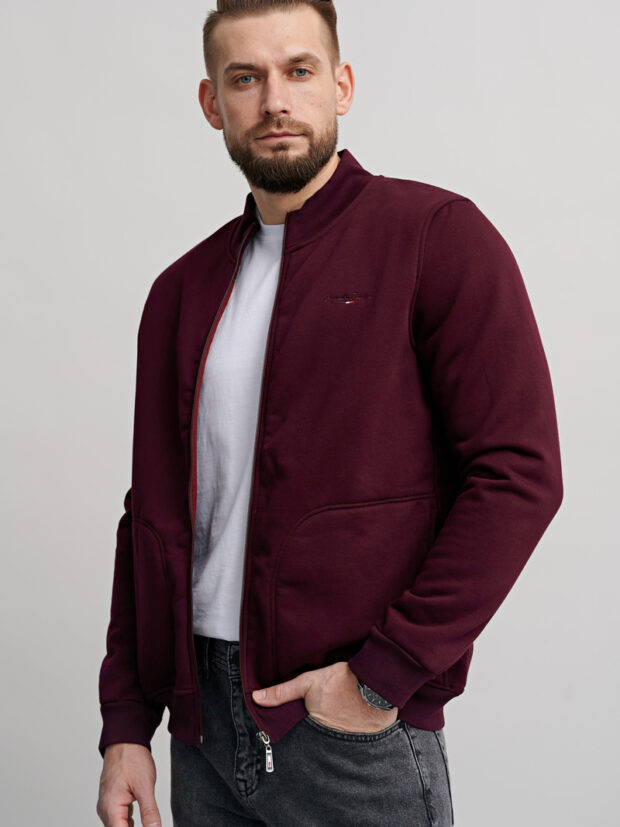 bagarda bg 9237 cerry Бордовый Толстовка мужская утепленная