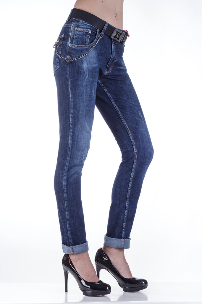 джинсы женские синие 4