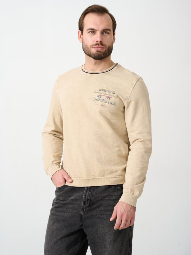 jean piere 5407 a.bej Бежевый Толстовка мужская
