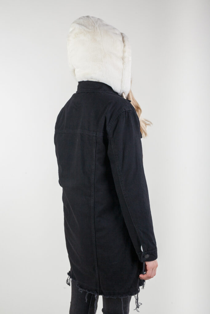 куртка джинсовая утепленная черная 6