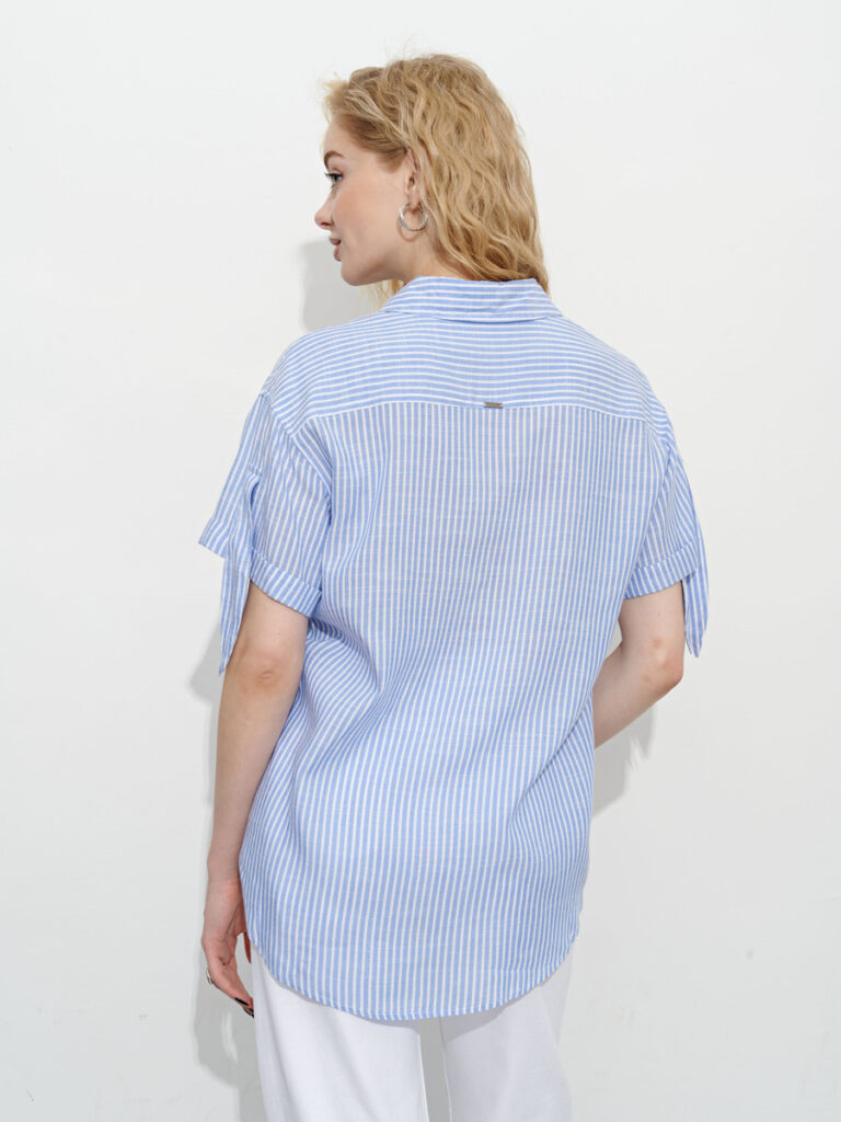 рубашка женская голубая 2