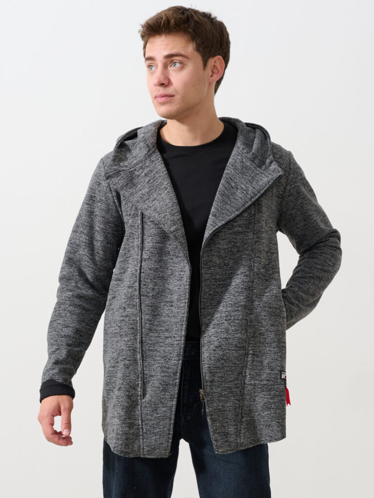 кардиган мужской серый 4