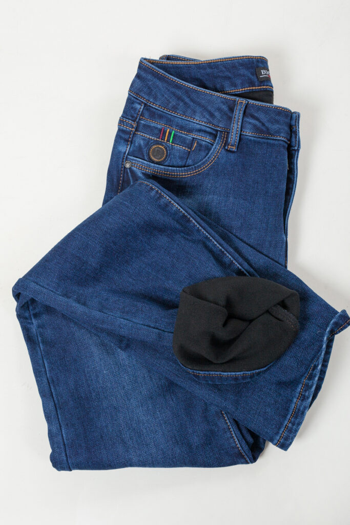 джинсы женские утепленные синие 6