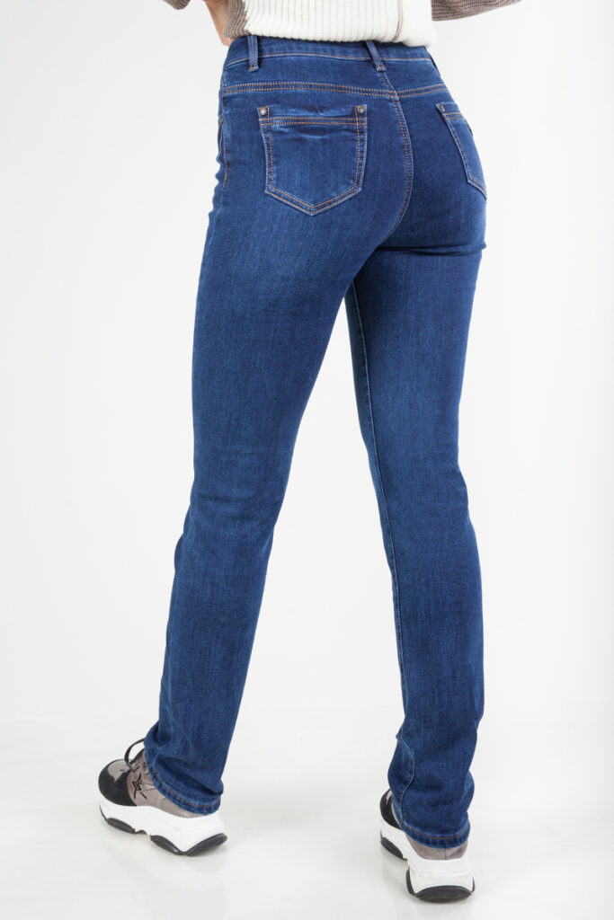 джинсы женские утепленные синие 3