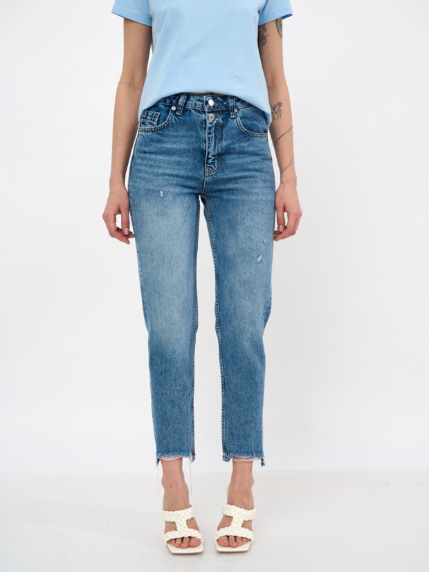 faf denim 3336 blue Синий Джинсы женские