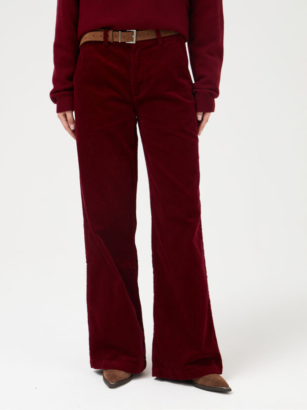 mossmore mr19305v Вельвет bordo Бордовый Брюки женские