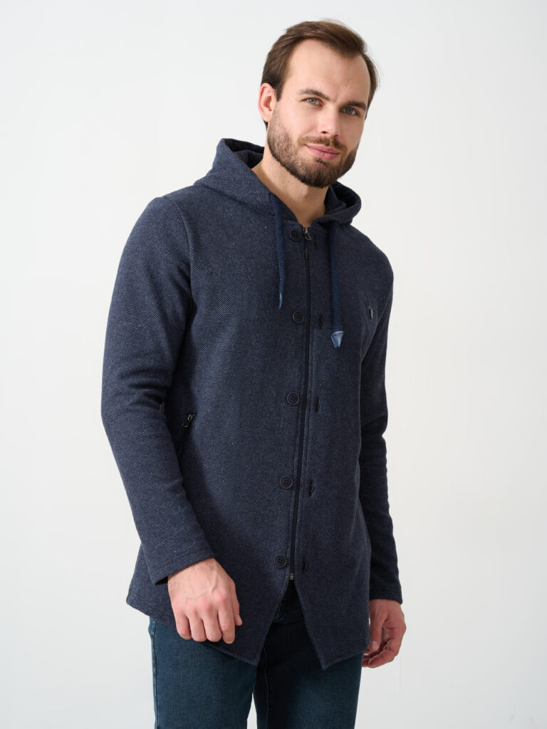 кардиган мужской синий 5