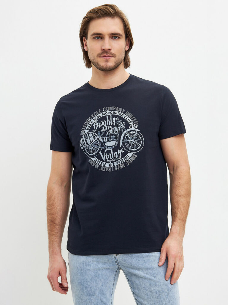 футболка мужская темно-серая 1