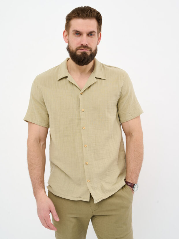 electra 30016 06 Оливковый Рубашка мужская