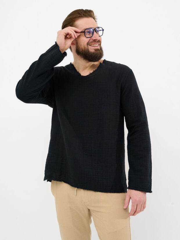 electra 30013 01 Черный Сорочка мужская