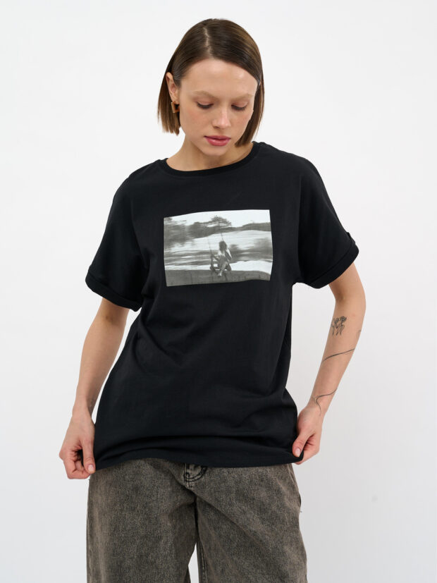 twister bts 1015 black Черный Футболка женская