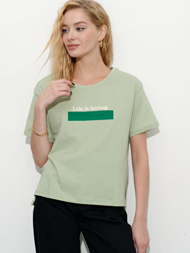 whitney b w941 olive Зеленый Футболка женская