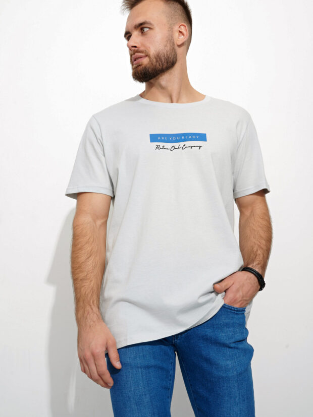 whitney e m559 ice grey Светло серый Футболка мужская