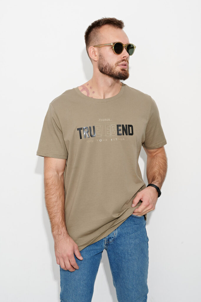 футболка мужская хаки 1