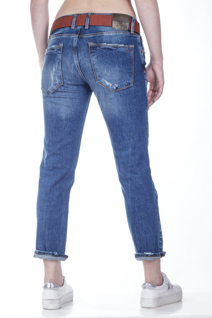 синие джинсы женские #; 5