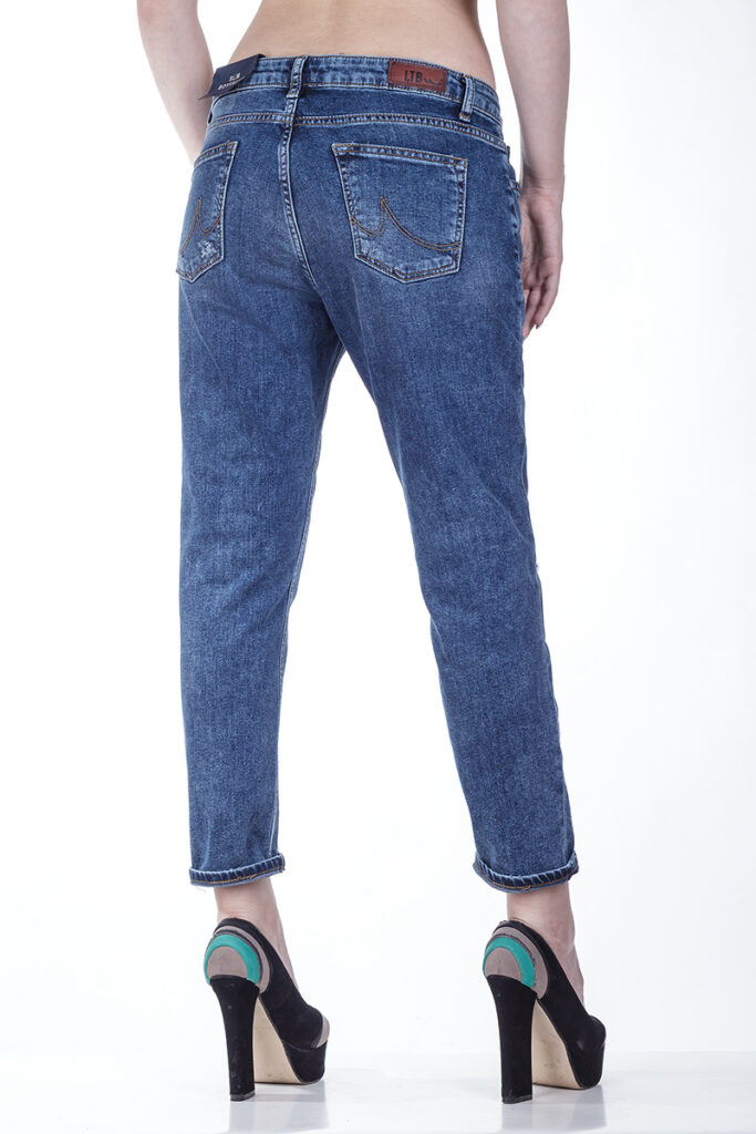 джинсы женские синие 4