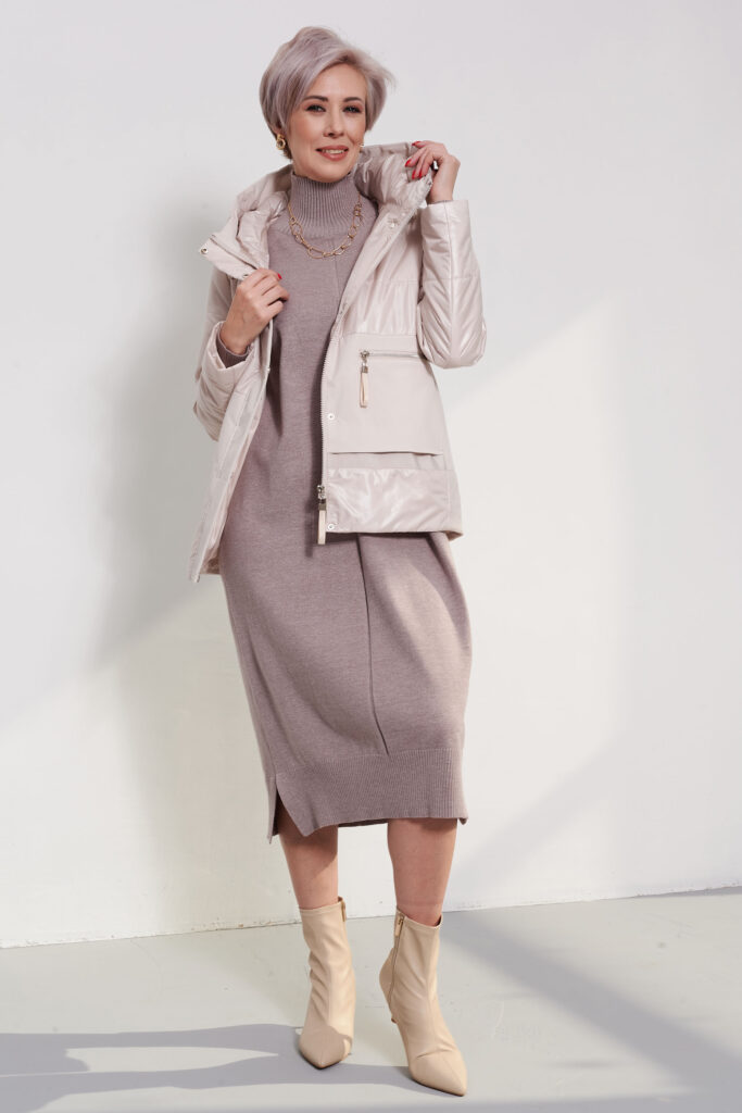 куртка женская демисезонная жемчужная 2