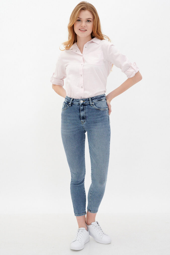 джинсы женские синие 2