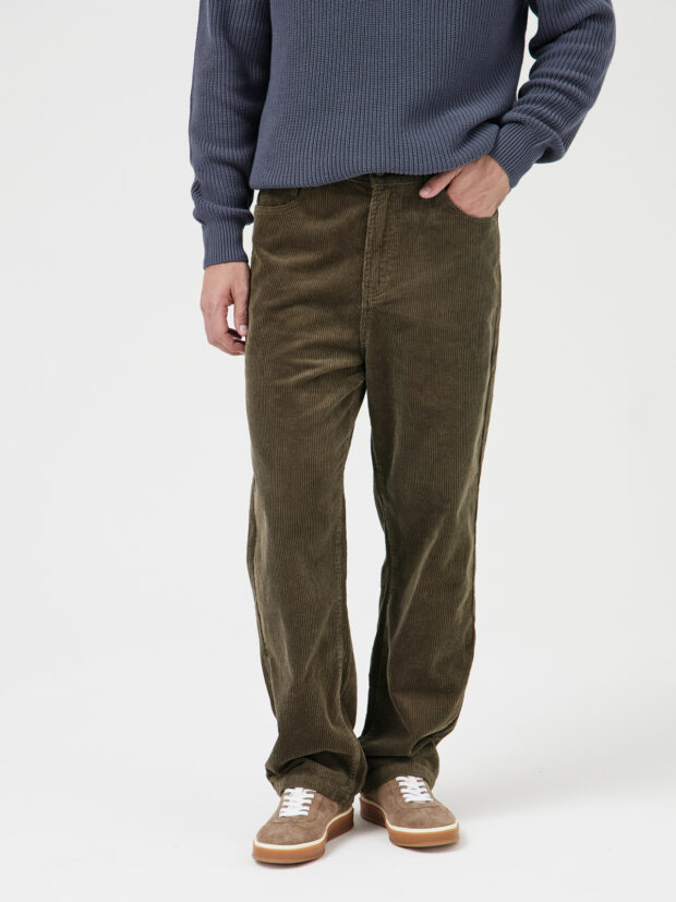 mossmore mr19315v Вельвет haki Хаки Брюки мужские