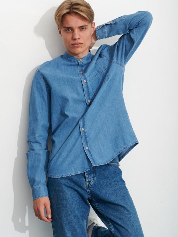 vigoss 68757 70345 y0v75 Светло синий Рубашка мужская