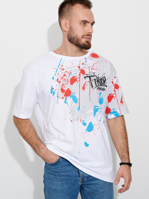 whitney e m517 white Белый Футболка мужская