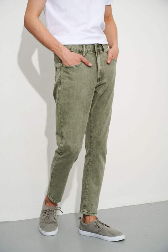 джинсы мужские серо-зеленые 3