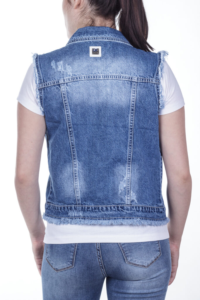 жилет джинсовый женский синий 3