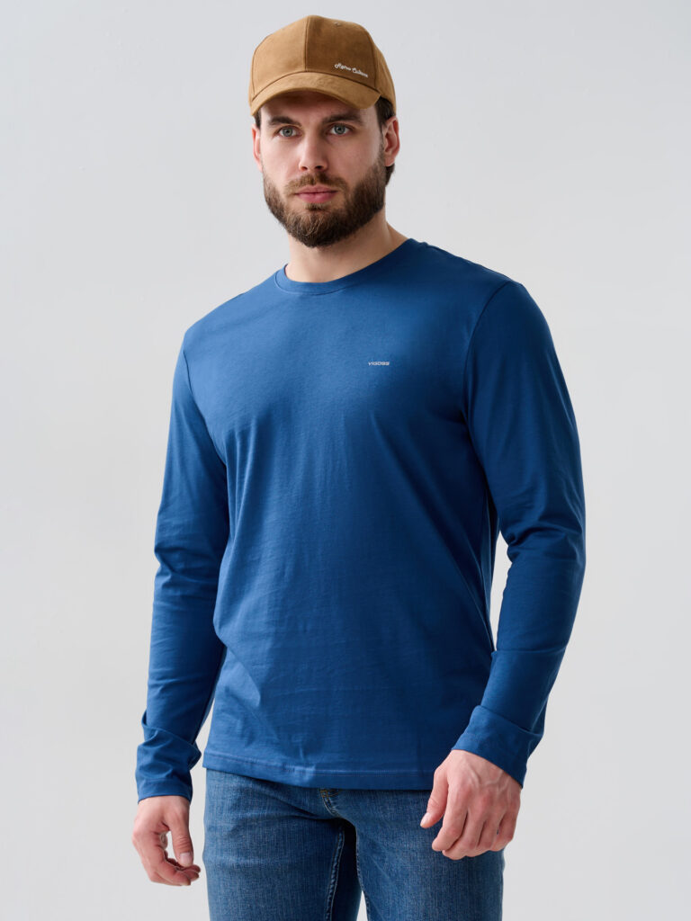 лонгслив  мужской индиго 1