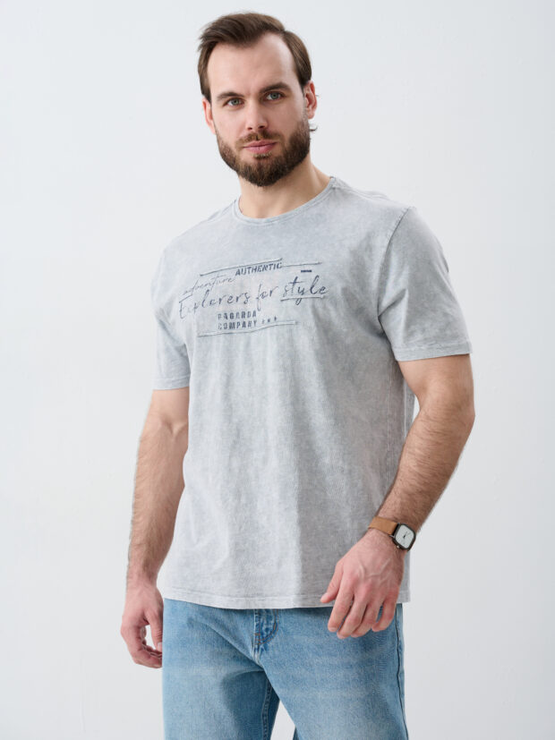 bagarda 5236 grey Серый Футболка мужская