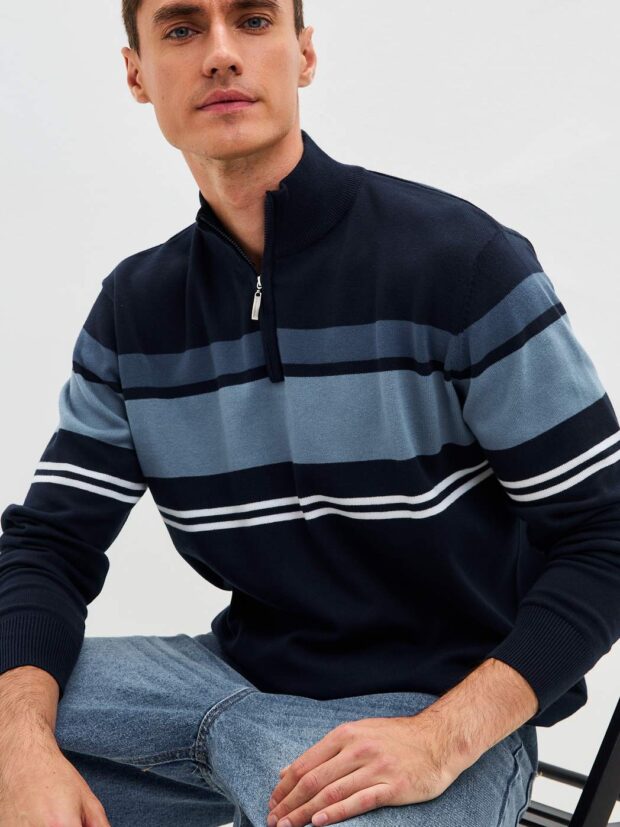 primm p221 15 1748 navy blue Синий Джемпер мужской