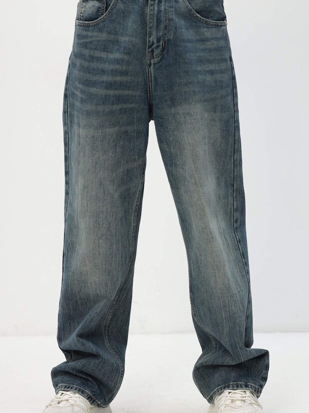 fine joyce a2025 retro blue Синий Джинсы мужские